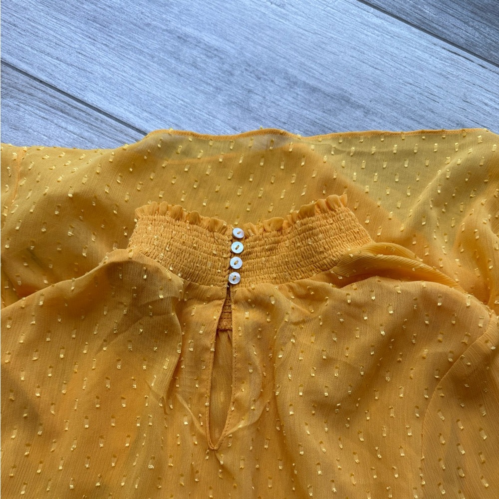 ENGLISH Factory Mustard Yellow Long Sleeve Top - Picture 10 of 11